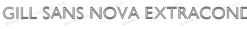 Gill Sans Nova ExtraCondensed Bold字体转换